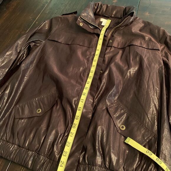 CHICO’S Brown Cropped utility Jacket - Picture 5 of 8